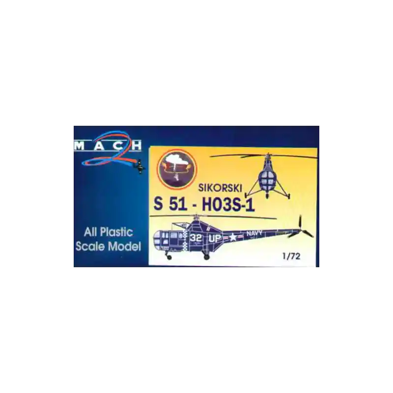 MACH 2 GP011 MAQUETTE HELICOPTERE SIKORSKY S 51 1/72 Paiement Sécurisé