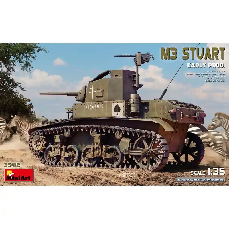 Produit De Marque MINIART 35412 MAQUETTE M3 STUART EARLY PROD. 1/35