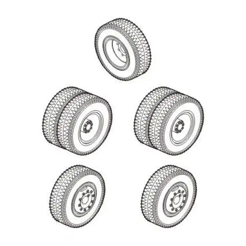 CMK 129-B72094 SS-100 GIGANT - WHEELS FOR SPECIAL ARMOUR KIT 1/72 Remise