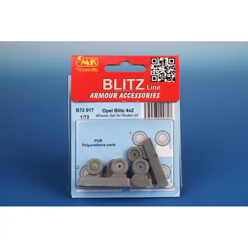 CMK 129-B72017 BLITZ OPEL BLITZ WHEELS FOR RODEN 1/72 Offre Exclusive