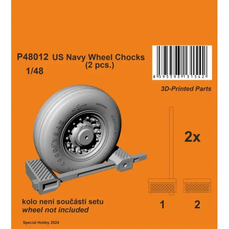 Dernier Modèle CMK 129-P48012 CALES DE ROUE US NAVY 1/48 / 3D PRINTED