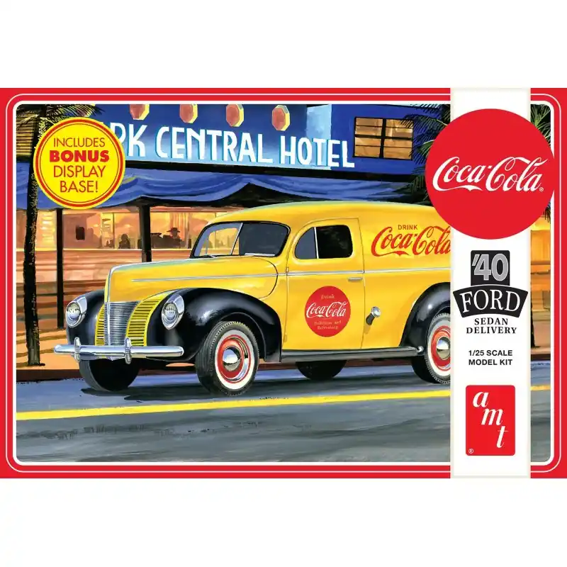 Meilleure Vente AMT 1161 MAQUETTE VOITURE 1940 FORD SEDAN DELIVERY (COCA-COLA) 1/25