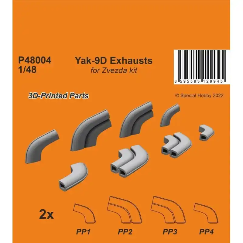 CMK 129-P48004 YAK-9D EXHAUSTS 1/48 / 3D PRINTED Soldes