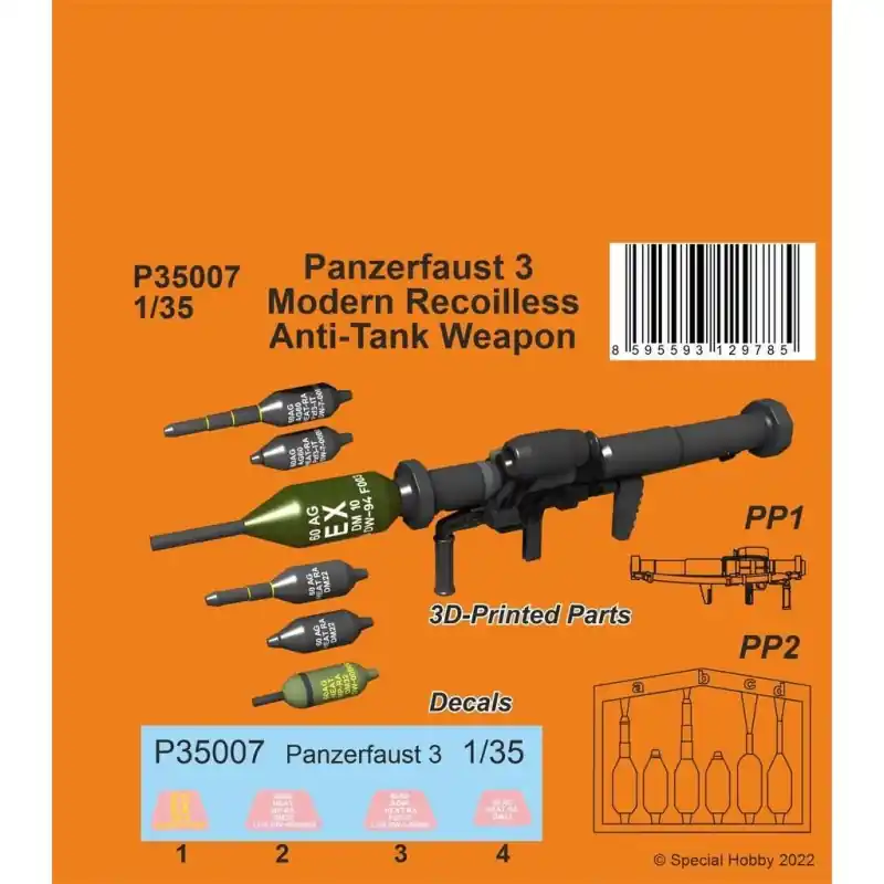 CMK 129-P35007 PANZERFAUST 3 - MODERN RECOILLESS ANTI-TANK WEAPON 1/35 Dernier Modèle