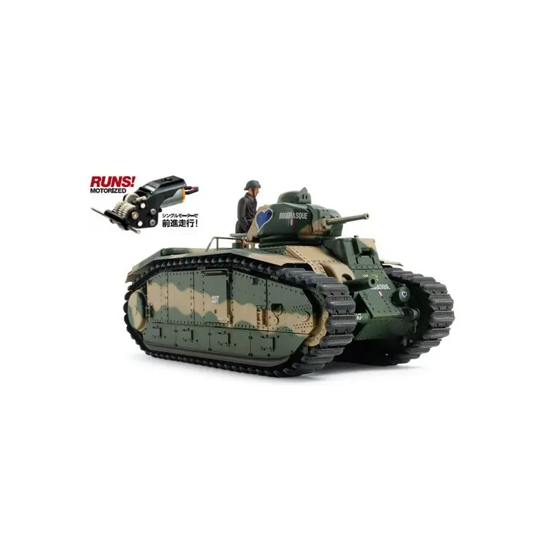 TAMIYA 30058 MAQUETTE MILITAIRE FRENCH BATTLE TANK B1 BIS (W/SINGLE MOTOR) 1/35 Solde