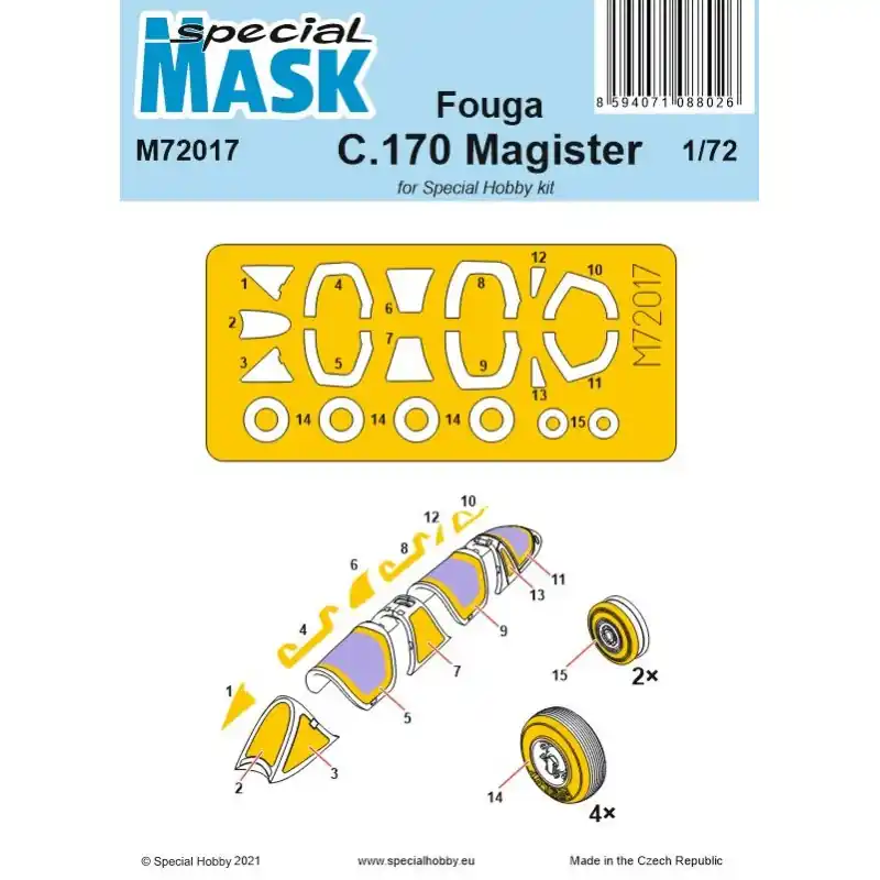 Bon Plan SPECIAL MASK M72017 FOUGA C.170 MAGISTER MASK 1/72