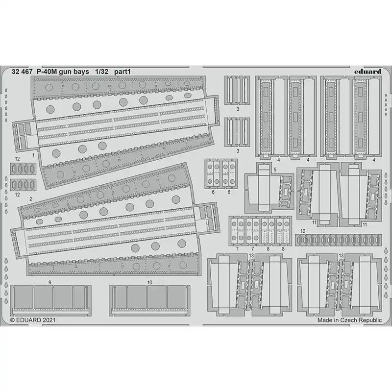 Achat Immédiat EDUARD 32467 P-40M GUN BAYS 1/32
