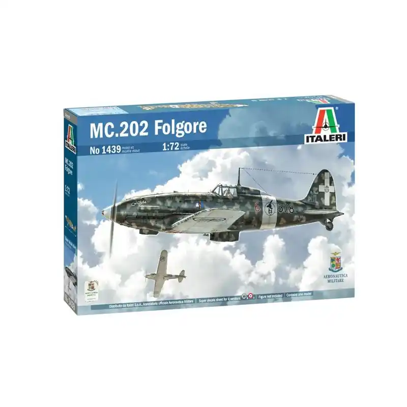 ITALERI 1439 MAQUETTE AVION MC.202 FOLGORE 1/72 Expédié Aujourd'hui