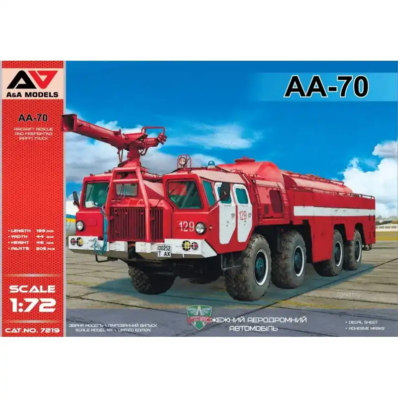 MODELSVIT AAM7219 AA-70 AIRPORT FIREFIGHTING TRUCK 1/72 Commander Vite