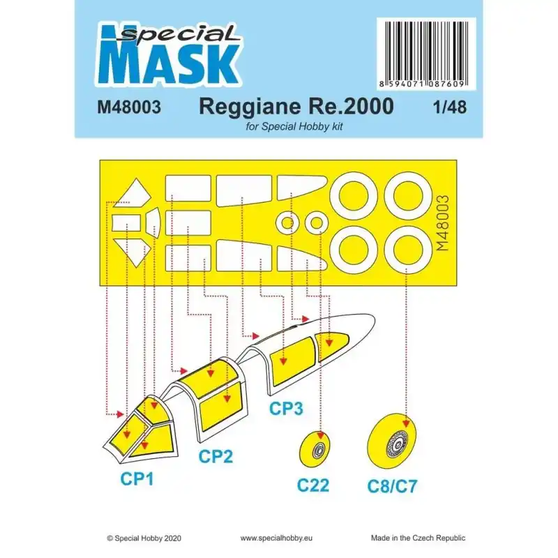 SPECIAL MASK M48003 REGGIANE RE 2000 MASK 1/48 Prix Réduit