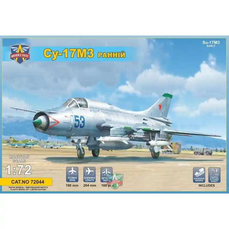 MODELSVIT 72044 SU-17M3 "EARLY PROD." ADVANCED FIGHTER 1/72 Prix Réduit