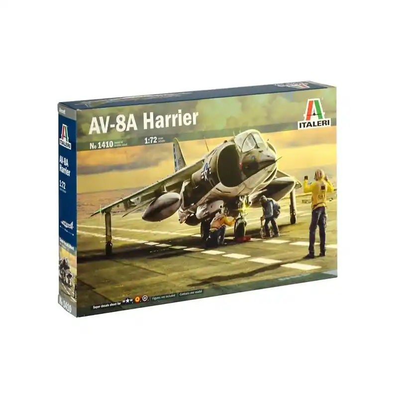 ITALERI 1410 MAQUETTE AVION AV-8A HARRIER 1/72 Nouvel Arrivage