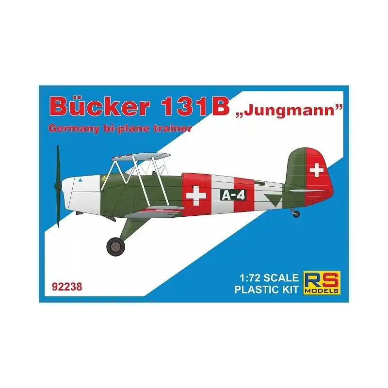 RS MODELS 92238 MAQUETTE BÜCKER BÜ-131 B 1/72 (5 decal v. for Switz, Bulgaria, Luftw., Spain, Finland) Dernier Modèle