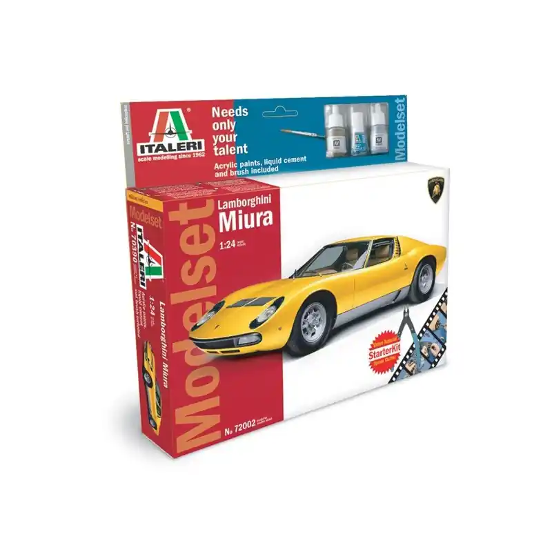 Nouveauté ITALERI 72002 MAQUETTE VOITURE SET LAMBORGHINI MIURA 1/24