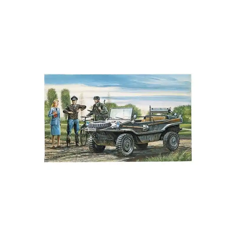 ITALERI 313 MAQUETTE MILITAIRE SCHWIMMWAGEN 1/35 Retour Gratuit