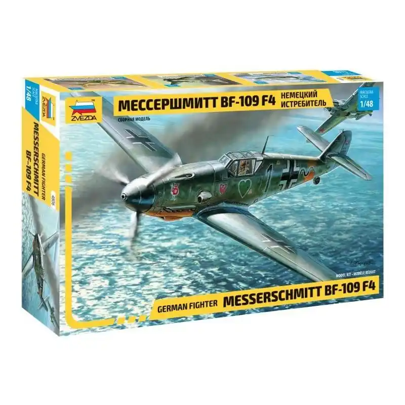 Retour Gratuit ZVEZDA 4806 MAQUETTE AVION MESSERSCHMITT BF109F-4 1/48