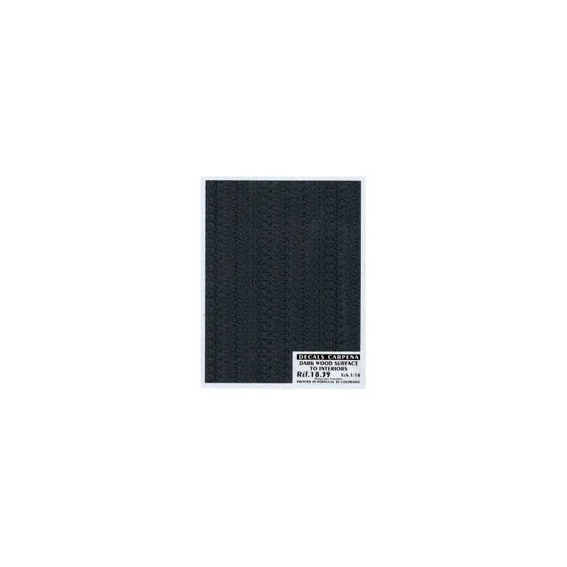 Vente Directe COLORADO DCC1839 DÉCALCOMANIE PLANCHE BOIS NOIR INTERIEUR 1/18