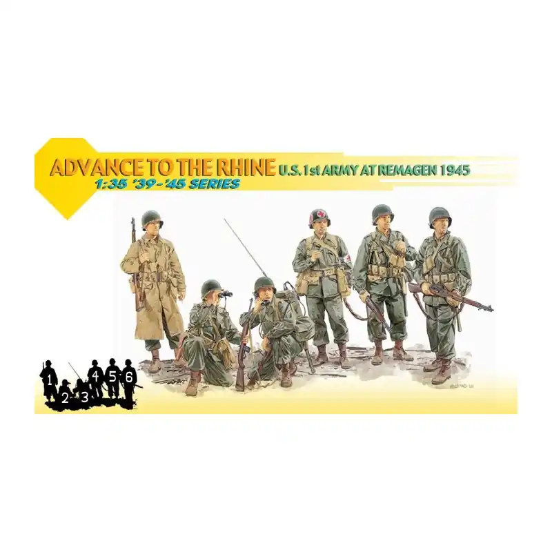 DRAGON 6271 MAQUETTE U.S. 1ST ARMY AT REMAGEN 1945 1/35 Meilleur Prix
