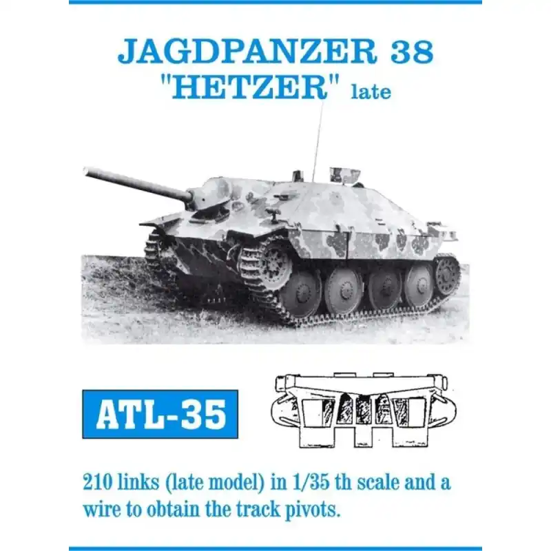 Prix Promo FRIULMODEL ATL-035 ACCESSOIRE MAQUETTE TRACKS FOR JAGDPANZER HETZER 1/35