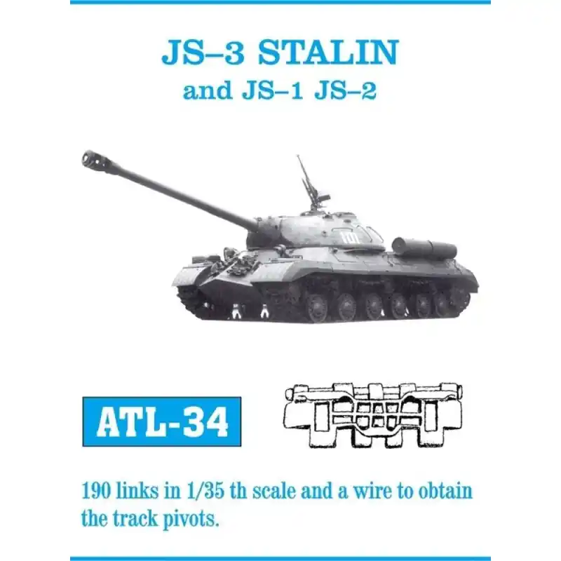 Acheter Direct FRIULMODEL ATL-034 ACCESSOIRE MAQUETTE TRACKS FOR JS-III. JS-I. JS-II 1/35
