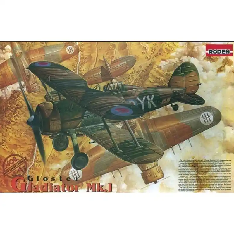 Nouveauté RODEN 408 MAQUETTE GLOSTER GLADIATOR MK.I 1/48