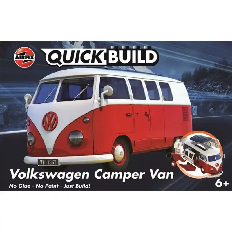 AIRFIX J6017 MAQUETTE QUICKBUILD VW CAMPER VAN Haute Qualité