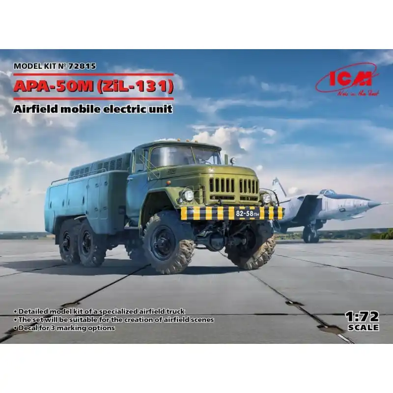 Acheter En Ligne ICM 72815 MAQUETTE APA-50M (ZIL-131), AIRFIELD MOBILE ELECTRIC UNIT 1/72