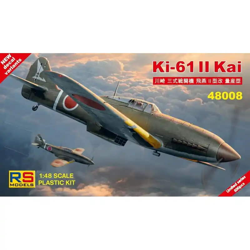 Acheter En Ligne RS MODELS 48008 MAQUETTE KI-61-II 1/48 (2 decal v. for Japan)