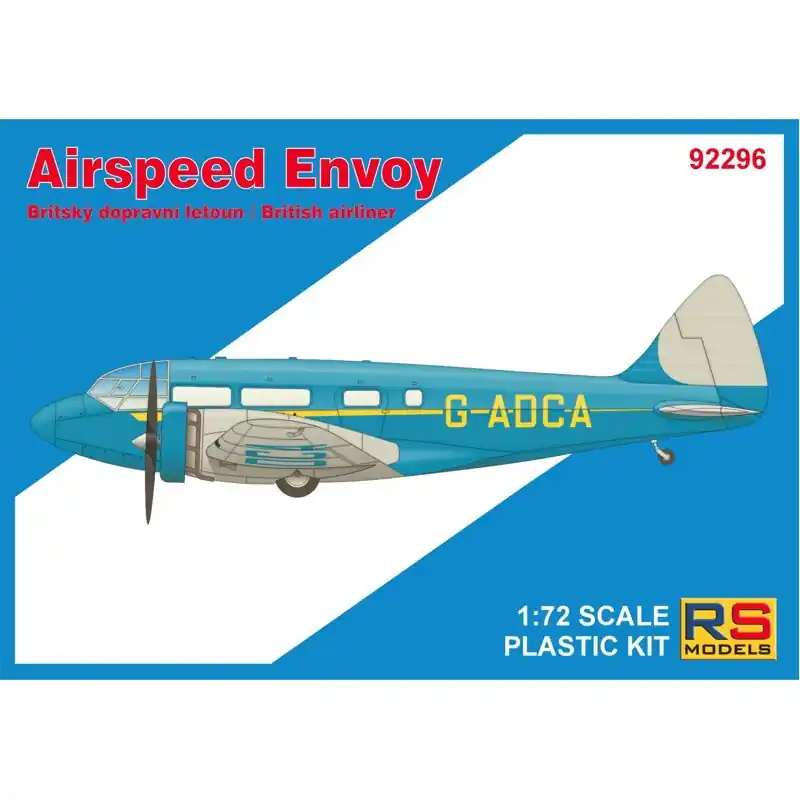 Prix Cassé RS MODELS 92296 MAQUETTE AIRSPEED ENVOY, LYNX ENGINE 1/72 (4 decal ver. for Spain, GB, Australia)