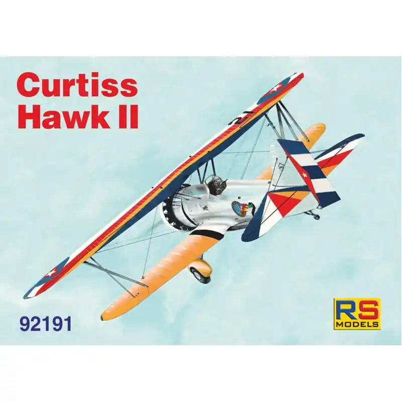 Promotion Saisonnière RS MODELS 92191 MAQUETTE CURTISS HAWK II 1/72 (3 decal v. for Luftwaffe, Colombia, Peru)