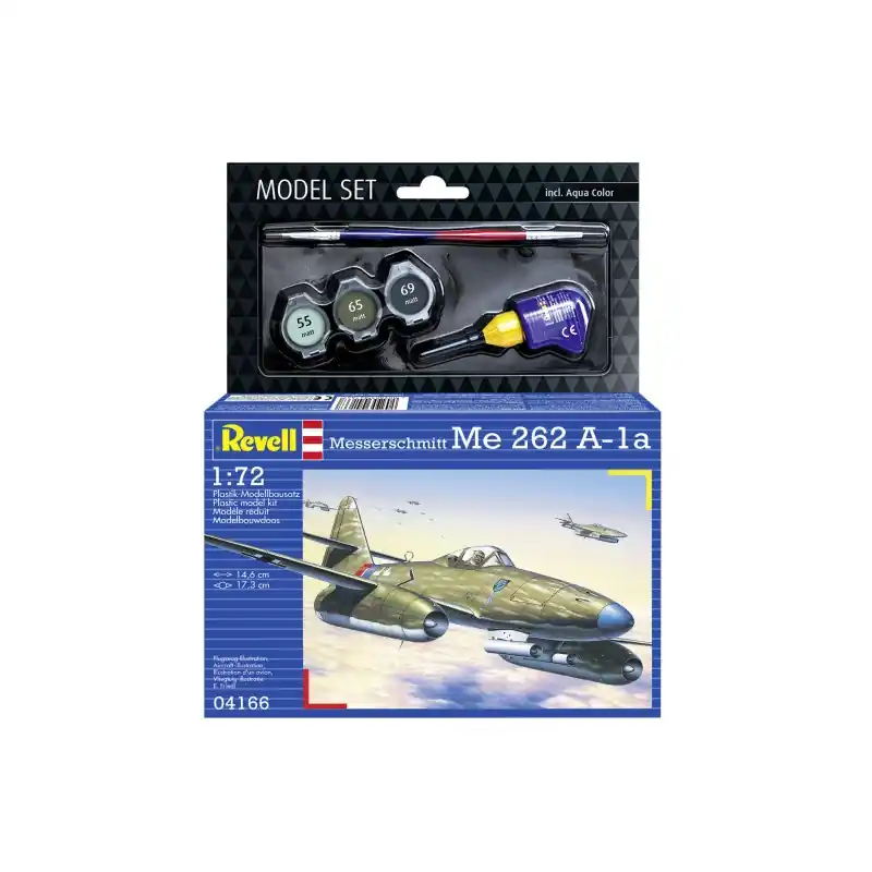 Solde REVELL 64166 MAQUETTE MODEL SET MESSERSCHMITT ME 262 A1A 1/72