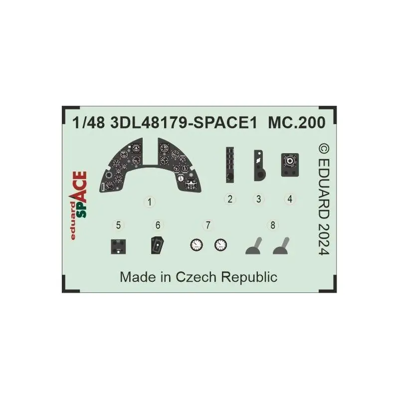 EDUARD 3DL48179 MC.200 SPACE 1/48 (SPACE FOR ITALERI) Bon Plan