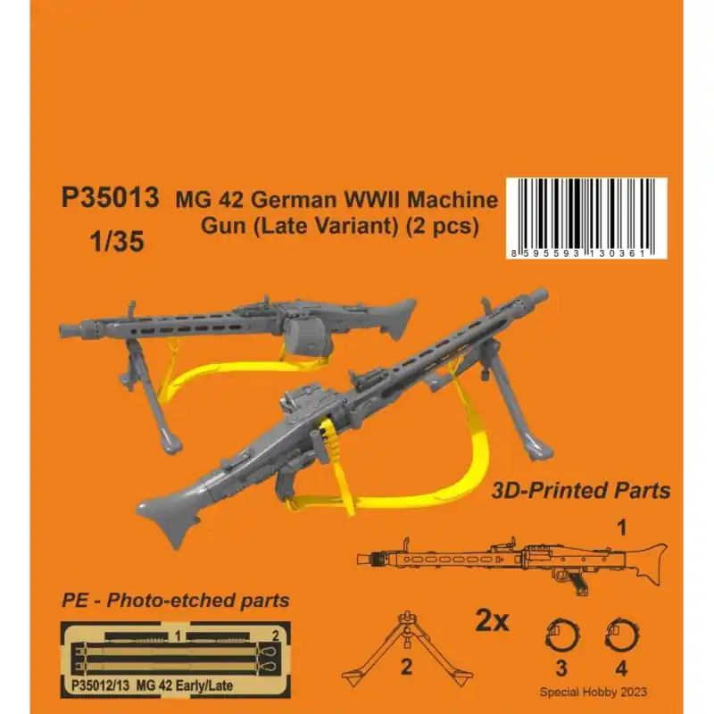 Vente Directe CMK 129-P35013 MITRAILLEUSE ALLEMANDE MG 42 WWII (VARIANTE TARDIVE) 1/35