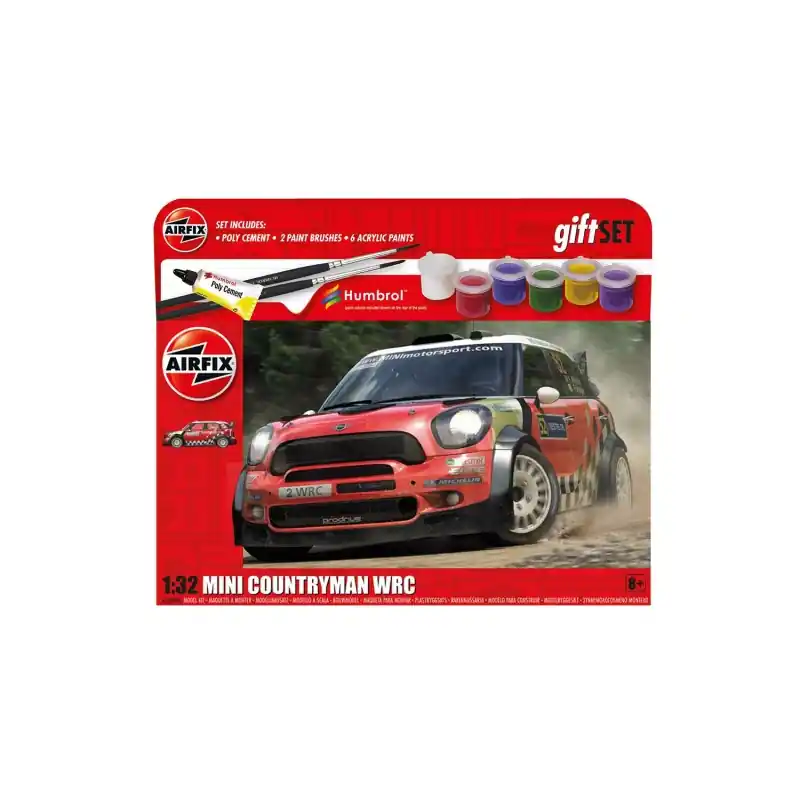 Dernière Chance AIRFIX A55304A MAQUETTE STARTER SET MINI COUNTRYMAN WRC 1/32