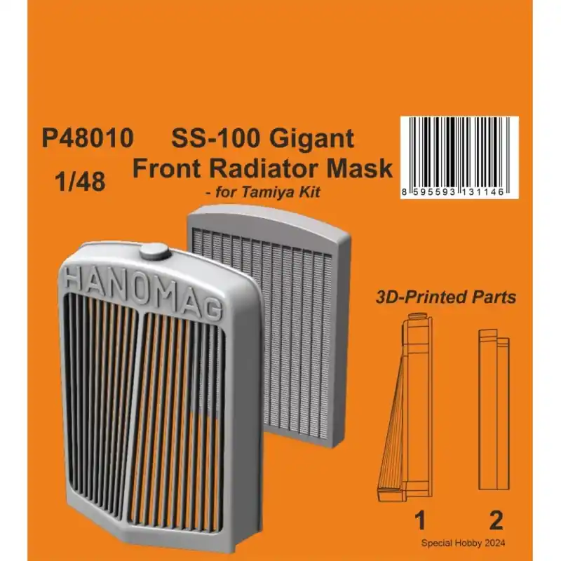 CMK 129-P48010 SS-100 GIGANT FRONT RADIATOR MASK 1/48 / 3D PRINTED Affaire À Saisir