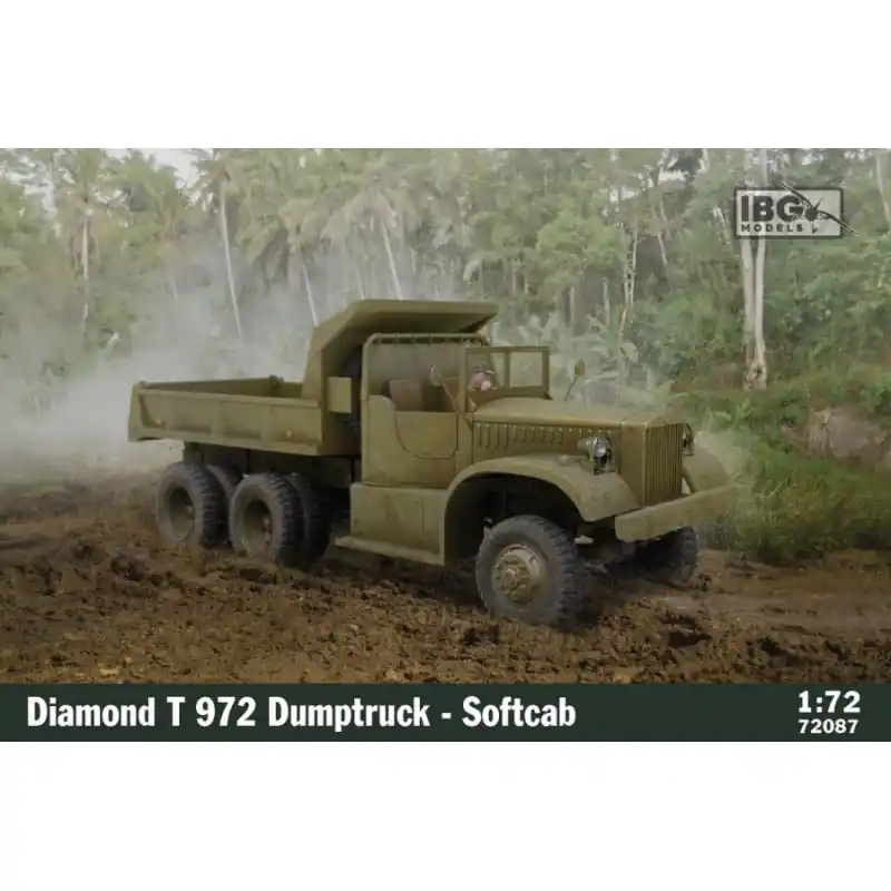 IBG 72087 MAQUETTE MILITAIRE DIAMOND T972 DUMPTRUCK SOFTCAB 1/72 Offre Spéciale