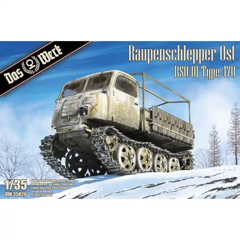 DAS WERK DW35026 MAQUETTE MILITAIRE RAUPENSCHLEPPER OST RSO/01 TYPE 470 1/35 Petit Prix