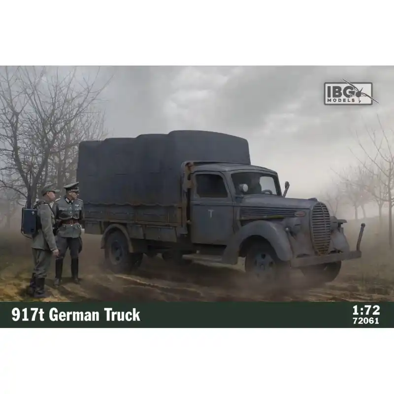 IBG 72061 MAQUETTE MILITAIRE 917T GERMAN TRUCK 1/72 Acheter Direct