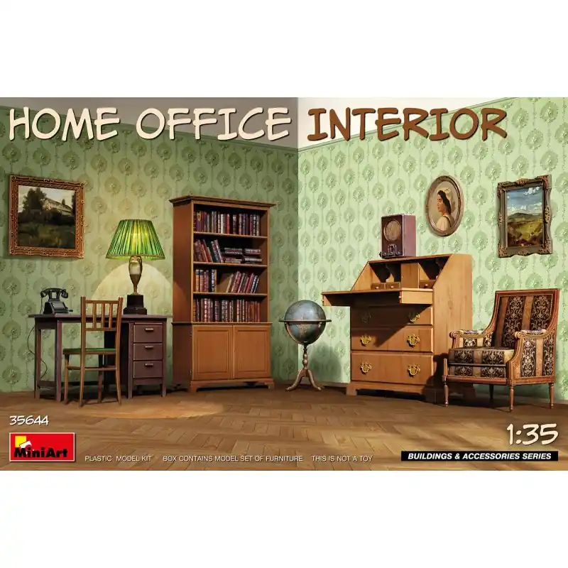 Achetez Aujourd'hui MINIART 35644 MAQUETTE DIORAMA INTÉRIEUR DU BUREAU À DOMICILE 1/35