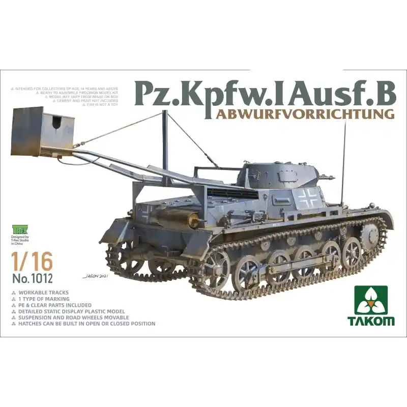 Nouveauté TAKOM 1012 PZ.KPFW.I AUSF.B ABWURFVORRICHTUNG 1/16