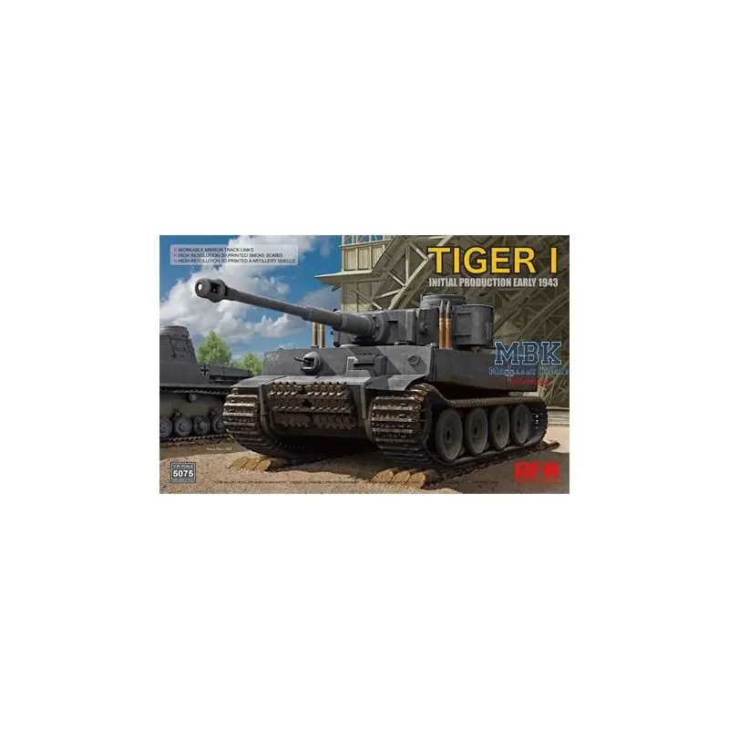 RYE FIELD MODEL 5075 TIGER I 100 INITIAL PRODUCTION EARLY 1943 1/35 Bon Marché