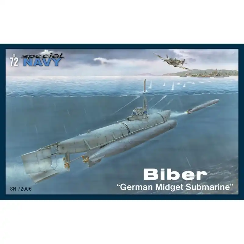 SPECIAL NAVY 72006 MAQUETTE BIBER "SOUS-MARIN MINIATURE ALLEMAND" 1/72 Achetez Aujourd'hui
