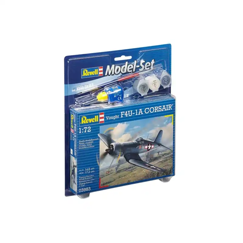 Satisfait Ou Remboursé REVELL 63983 MODEL SET VOUGHT F4U-1D CORSAIR MAQUETTE REVELL AVEC ACCESSOIRES DE BASE 1/72