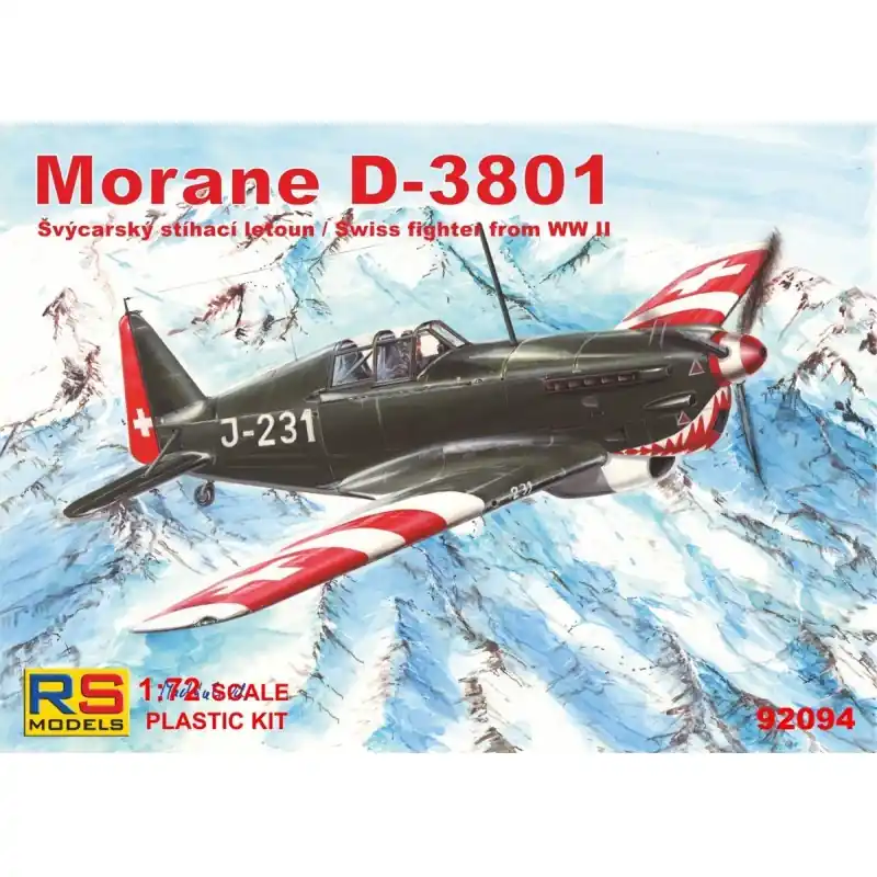 RS MODELS 92094 MAQUETTE MORANE D-3801 1/72 (3 decal v. for Switzerland) Vente Flash