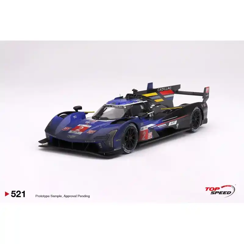 TOP SPEED 0521 CADILLAC V-SERIES.R N.2 CADILLAC RACING 2023 LE MANS 24 HRS 3RD PLACE POST-RACE WEATHERED 1/18 Dernière Chance