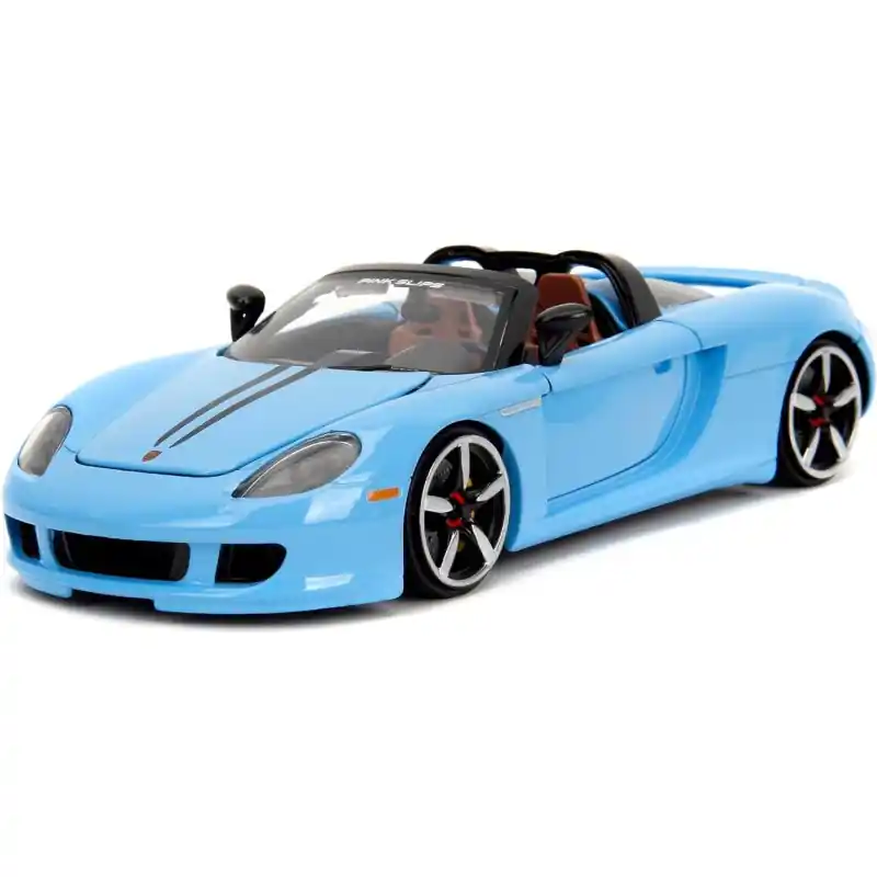 JADA 35066 MINIATURE PORSCHE CARRERA GT BLUE PINK SLIPS 2005 1/24 Prix Bas