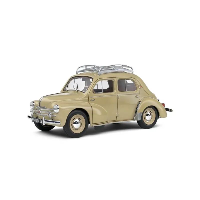 Nouvelle Collection SOLIDO 1806605 MINIATURE RENAULT 4CV BEIGE TOURTERELLE 1956 1/18