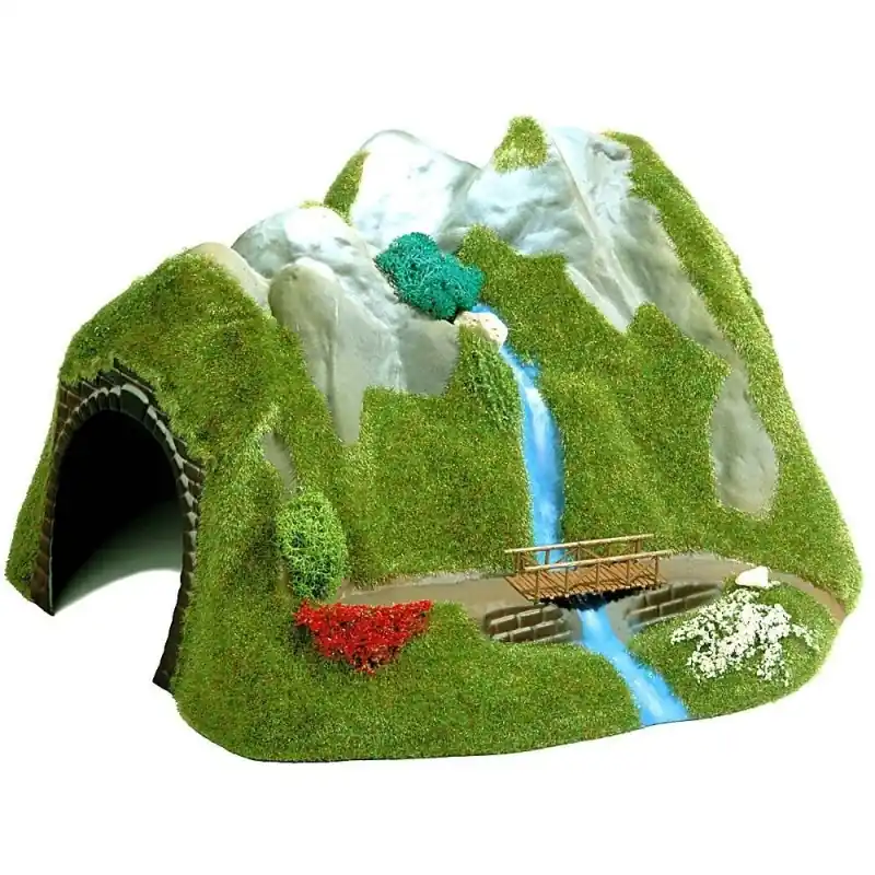 Nouveauté Tunnel + cascade et pont HO