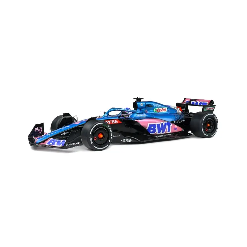SOLIDO 1808803 MINIATURE ALPINE A522 BLUE F.ALONSO MONACO GP 2022 1/18 Meilleure Vente