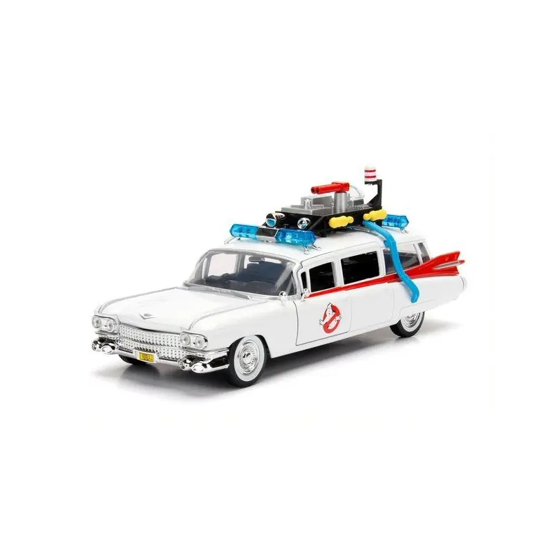 Haute Qualité JADA 99731 CADILLAC GHOSTBUSTERS ECTO-1 WHITE HOLLYWOOD RIDES 1959 1/24